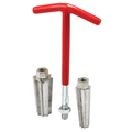 Prime-Line 1/2 in. and 3/4 in. Pipe Nipple Extractor, Red 1 Set RP77350